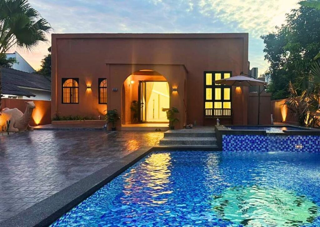 The Luxurious 28 @ Morocco Villa in Malaysia offering a romantic private villa homestay for pre-wedding trips