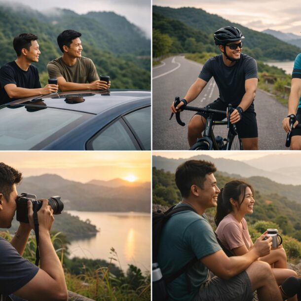 Luxury Malaysian homestay with car, bike, photography, and hiking activities.